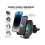 15W Wireless Car Charger with Auto-Clamp Mount, Secure Fast Charging for iPhone and Android, Black 5