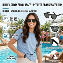 Prank Water Glasses, Hidden Water Shooting Sunglasses for Adults, Funny Squirt Glasses for Beach, Pool, Birthday Pranks