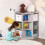 Kinderregal mit 3 Stoffschubladen, kippsicher, grau 3