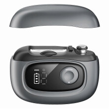 S9 Digitaal display USB-C elektrische nagelknipper 4 snijkoppen met LED-lichtvergrootglas