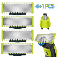 Verpakking met 5 scheermesjes, compatibel met Philips OneBlade vervangingsmesjes (Bebetter)