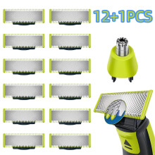 Verpakking met 13 scheermesjes, compatibel met Philips OneBlade vervangingsmesjes (Bebetter)
