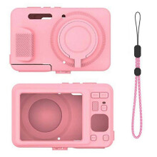 Compatible For Kodak Pixpro FZ55 Case Silicone Non-slip Anti-collision Camera Protective Cover with Wrist Strap