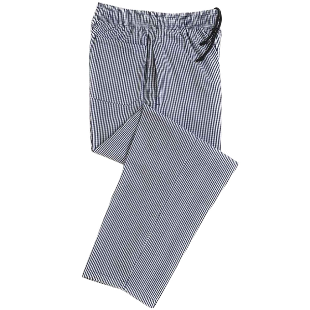 (Xl, Blue/White) Dennys Unisex Adult Elasticated Waist Chef Trousers 5063527489999