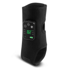 1Pc 4 Motor Heated Vibration Foot Massager 4000mAh Ankle Leg Therapy Wrap 6 Modes 5 Heat Settings