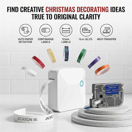 MARKLIFE R15 Portable Label Printer Thermal Transfer Bluetooth-compatible Printing Machine 2