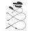 8Pcs Car Front Center Rear Hood Release Cable Kit with Release Handle Bracket Assembly for  E65 E66 7