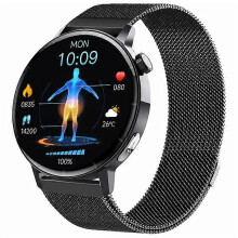 Montre connectée F67 Pro avec ECG, glycémie et détection d'acide urique, écran de 1,41 pouce, pour le suivi de la santé et le sport