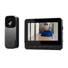 Sonnette vidéo intelligente X7 avec interphone sans fil, moniteur HD et écran d'affichage, système de sécurité domestique