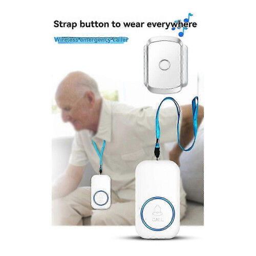 Wireless Call Button Pager Watch Emergency Alert Device For Patient Kids Wireless Door Sensor (Dooe Correction) 2