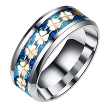 Bague chic en acier titane (1 pièce) pour adultes