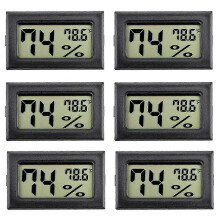 Mini digitale hygrometer thermometer voor binnen met Fahrenheit-weergave voor thuis, kantoor en kas.