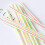 500pcs Plastic Drinking Straws 8 Inches Long Multi-colored Striped Bedable guti 5