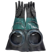 Sandblasting Gloves Sandblaster Parts 60cm With O Rings For Sandblast Cabinet