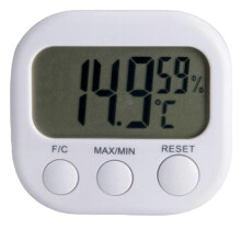 Mini LCD digitale hygrometer thermometer vochtigheidsmeter temperatuurmeter klok NIEUW