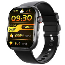 Montre connectée F100 avec alarme en un clic, mesure de la pression artérielle et activité physique