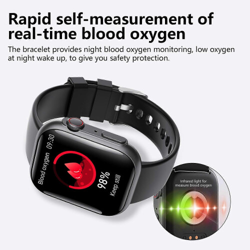 F59 Smartwatch Bluetooth-Telefonie Temperatur Herzfrequenz 2