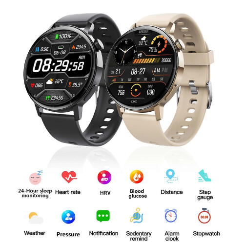 Montre connectée F67S : test de pression artérielle (oxygène), appel, température d'exercice. 2