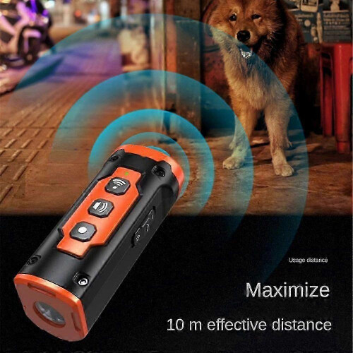Rechargeable Ultrasonic Dog Repeller with LED Flashlight for Anti-Bark Training and Deterrent 1