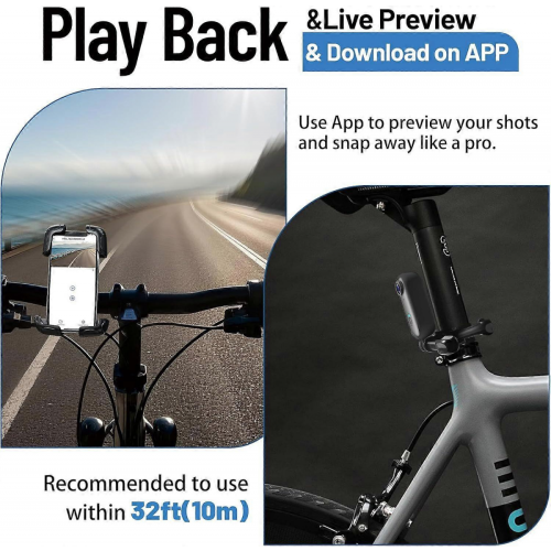 Caméra d'action mini 4K 128 Go, modèle 2026, avec vue subjective et portable. 2
