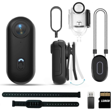 Action camera modello 2026, 4K, impermeabile fino a 30 m, clip magnetica a 360, 90 minuti di registrazione.