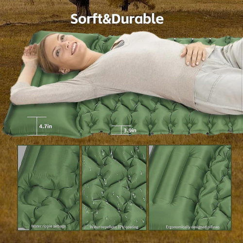 2026 Latest Model Camping Sleeping Pad,Self Inflating Sleeping Pad with Pillow 1