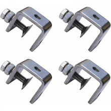 Klemmen, 4 stuks zware roestvrijstalen klemmen, zware C-klemmen,
