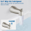 Ensemble de garniture de robinet de douche rond, modèle 2026, avec bec de baignoire à commande par traction. 4