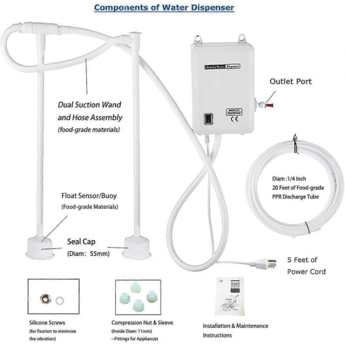 Pompa per acqua potabile modello 2026, 110 V, per dispenser da 5 galloni. 2