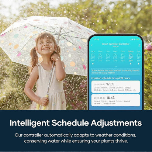 2026 Newest Smart Sprinkler Controller, 8-Zone Indoor WiFi Irrigation Controller, App Supp 2