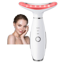 Masajeador de cuello y rostro, masajeador facial portátil, herramienta de modelado facial con 3 modos.