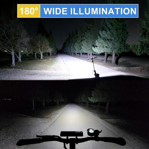 Το νεότερο φως ποδηλάτου του 2026, 17 LED 3800 Lumens, 4 λειτουργίες, USB 10000mAh 1