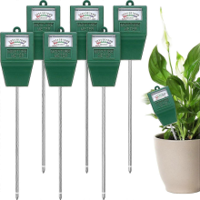 Lot de 6 testeurs d'humidité et de pH du sol de haute qualité, neufs.