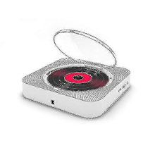 Portable CD Player Bluetooth Speaker Stereo LED Display Wall Mount IR Remote FM