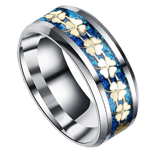 1Pc Titanium Steel Ring Chic Ring for Adults 2