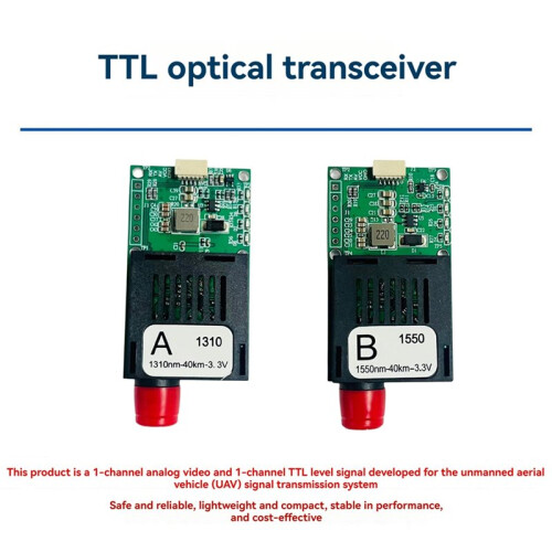 Módulo Transceptor Óptico TTL de 40  com Portas CRSF/UART/SUBS e Terminal Óptico (OET) 1
