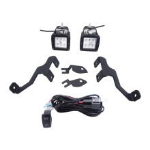 Left&Right Hood A-Pillar LED Spotlight Bracket Harness Kit 612590737497 for F-150 04-14 Front Headlights Work Light