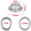 200pcs Metal Button with Pressing Tool Eyelets and Grommets Kit Install Tool Kit for Canvas Belt  DIY Projects 8