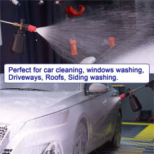 2X Snow Foam Cannon with 1L Bottle, Adjustable Snow Foam Lance, Heavy Duty Car Foam Blaster, 1/4Inch Quick Connector