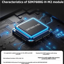 SIM7600G-H-M.2 SIMCom 4G LTE Cat-4 Module with Antenna+USB Expansion Board Global Coverage GNSS M.2 Connector