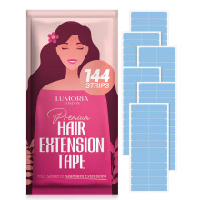 LUMORIA 144 Pcs Hair Extension Tapes Double Sided Ultra Hold - Tape Hair Extensions, Tape Extension