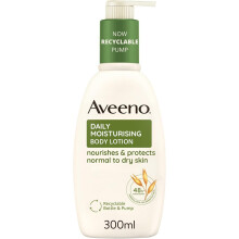 Aveeno Daily Moisturising Body Lotion 300ml for Sensitive Skin, Enriched with Nourishing Oats, Prov