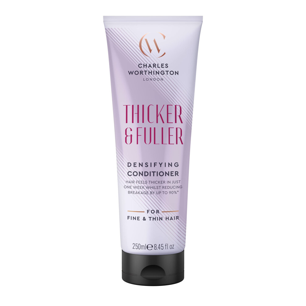 Charles Worthington Thicker And Fuller Densifying Conditioner, Hair Thickening Conditioner For Fine
