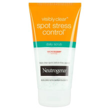 Neutrogena Visibly Clear Spot Stress Control Daily Scrub (1x 150ml), Daily Face Scrub for Spot-Pron