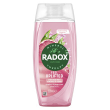 Radox Mineral Therapy Feel Uplifted Body Wash Shower Gel uniquely blended with herbs, minerals, and