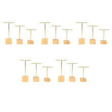15-Piece Fashion T-Bar Jewelry Display Rack Stand Holder Earrings Hanging Organizer Jewelry Set