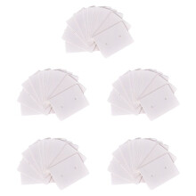 500Pcs Blank Earrings Ear Studs Tag Paper Display Card Hanging Jewelry White
