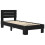 VidaXL vidaXL Bed Frame with Headboard Black Oak 80 x 200 cm Engineered Wood 2