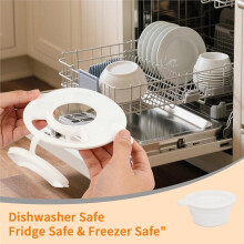 Bowl Cover for Kitchen Aid 4.5-5 Qt Tilt- Stand Mixer Silicone Guard with Foldable Measuring Bowl