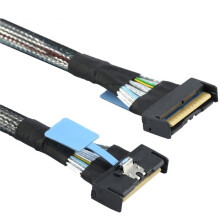 Slimline SAS MCIO SFF-8654 8I 5.0 74P PCIE zu MCIO Server Verbindungskabel Hochgeschwindigkeitskabel Server Datenkabel 50CM